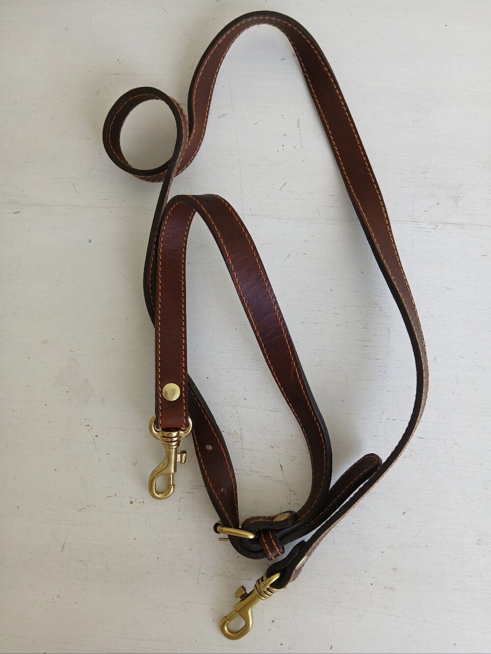 Brown Strap Gold Bronze Hardware Replacement Crossbody Bag Strap